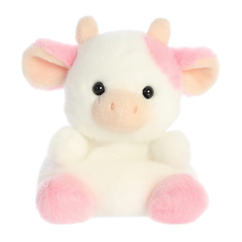 AuroraÂ® Adorable Palm Palsâ„¢ Belle Strawberry Cowâ„¢ Stuffed Animal - Fun Collectible Plush for Kids and Adult Collectors - Perfect for Decorating Rooms and Birthday Gifts - Pink 6 Inches - Image 1