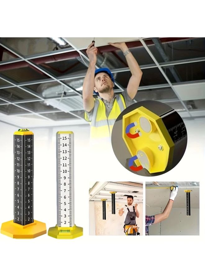 Upgrade Equal Height Ruler Ceiling And Floor Tile Level With Magnetic Base - Image 2