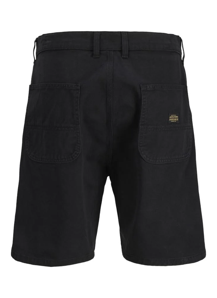 JACK & JONES Black 5-Pocket Baggy Fit Painter shorts for Men | Best Price UAE