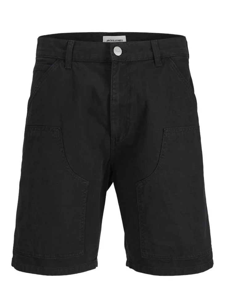JACK & JONES Black 5-Pocket Baggy Fit Painter shorts for Men | Best Price UAE