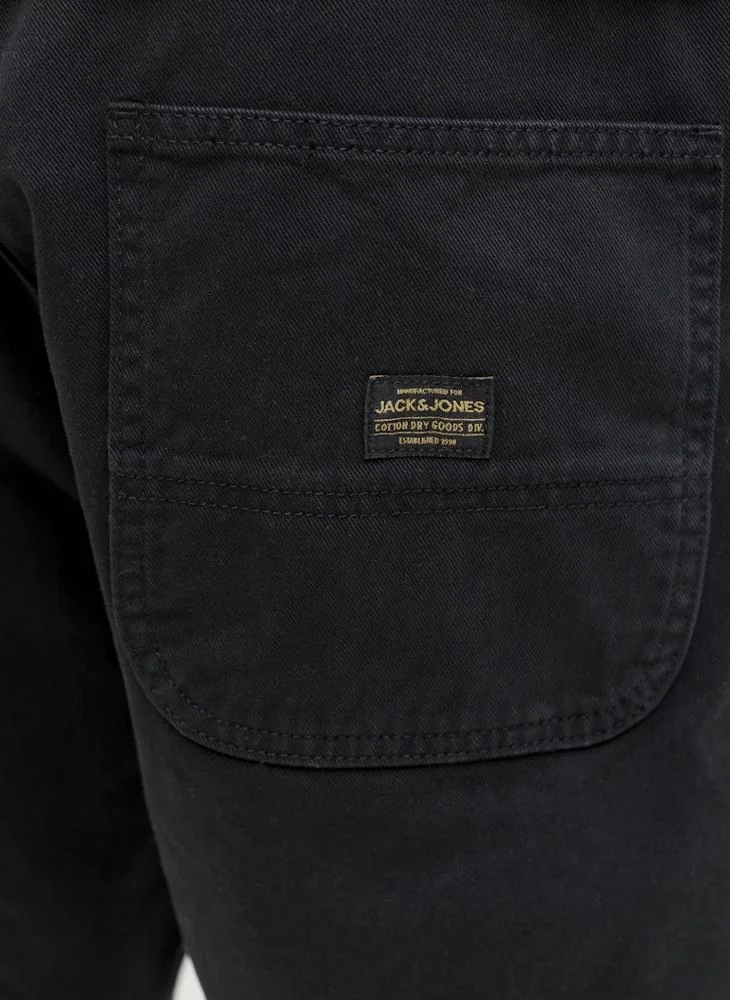 JACK & JONES Black 5-Pocket Baggy Fit Painter shorts for Men | Best Price UAE