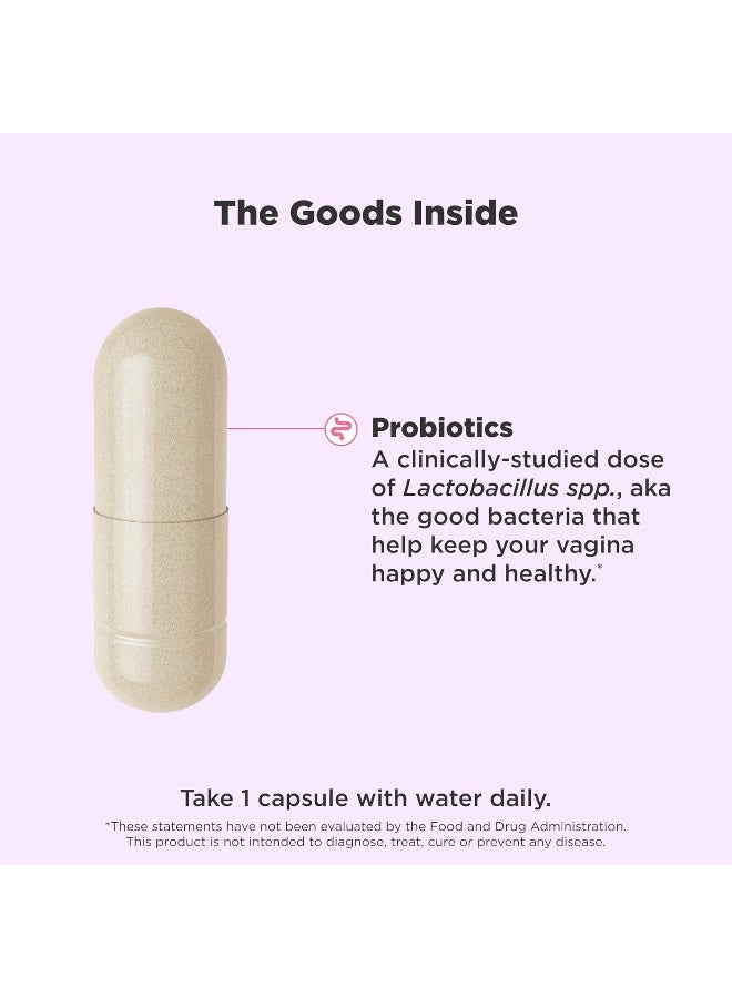 OLLY Happy Hoo-Ha Capsules, Probiotic for Women, Health and pH Balance, 10 Billion CFU, Gluten Free - 25 Count (Packaging May Vary) - Image 3