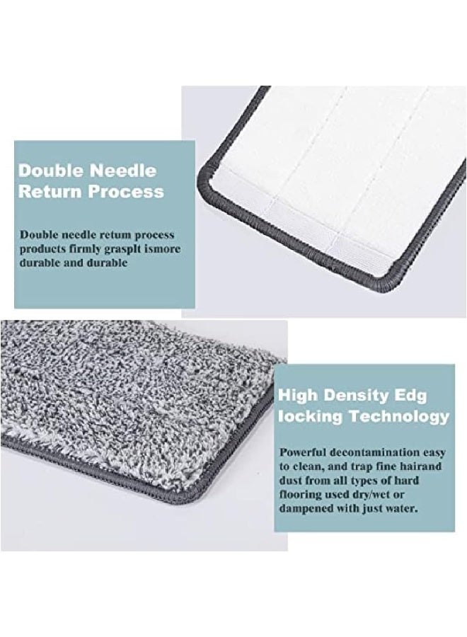 dreamons link Microfiber Cleaning Pads for Wet/Dry Cleaning, Washable Microfiber Mop Replacement Pads Compatible with Microfiber Mops for Floor Cleaning System and Kitchen Home Scrubbing- 4 Pack - Image 3
