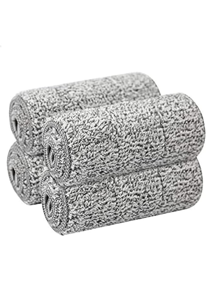 dreamons link Microfiber Cleaning Pads for Wet/Dry Cleaning, Washable Microfiber Mop Replacement Pads Compatible with Microfiber Mops for Floor Cleaning System and Kitchen Home Scrubbing- 4 Pack - Image 2