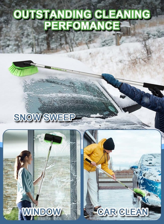 Nicecastle 59" V-Shaped Car Wash Brush with Long Handle Snow Sweeping Brushing Adopts Soft Bristle Design Not Floating Hair Suitable for Detail Cleaning Tires Roof SUV RV MPV Truck Camper Indoor Outdoor Window - Image 5
