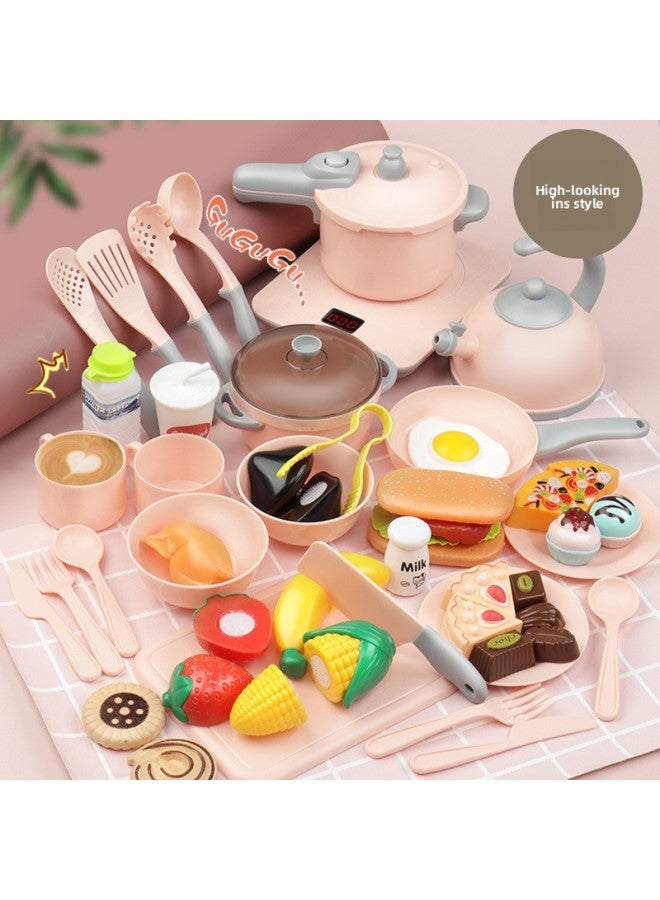 Anti-real Kitchen Toy Sound And Light Music Cooking Stir-fry House Boys And Girls Set Hot Sale-Color:301-1A Purple - Image 5