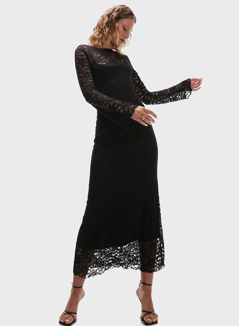 TOPSHOP Lace Detail Dress
