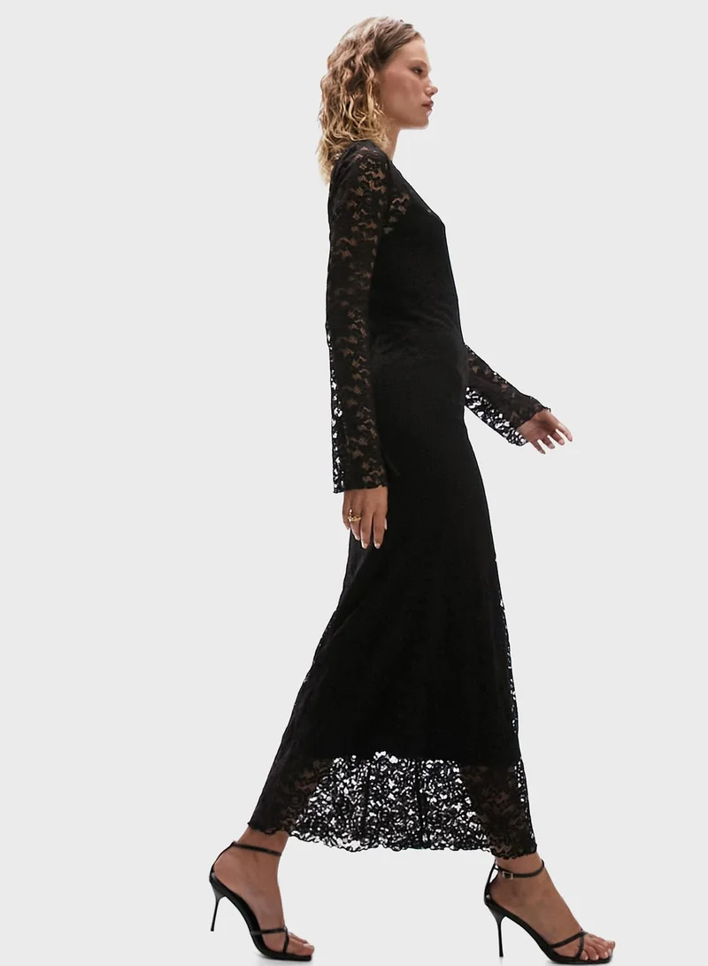 TOPSHOP Lace Detail Dress