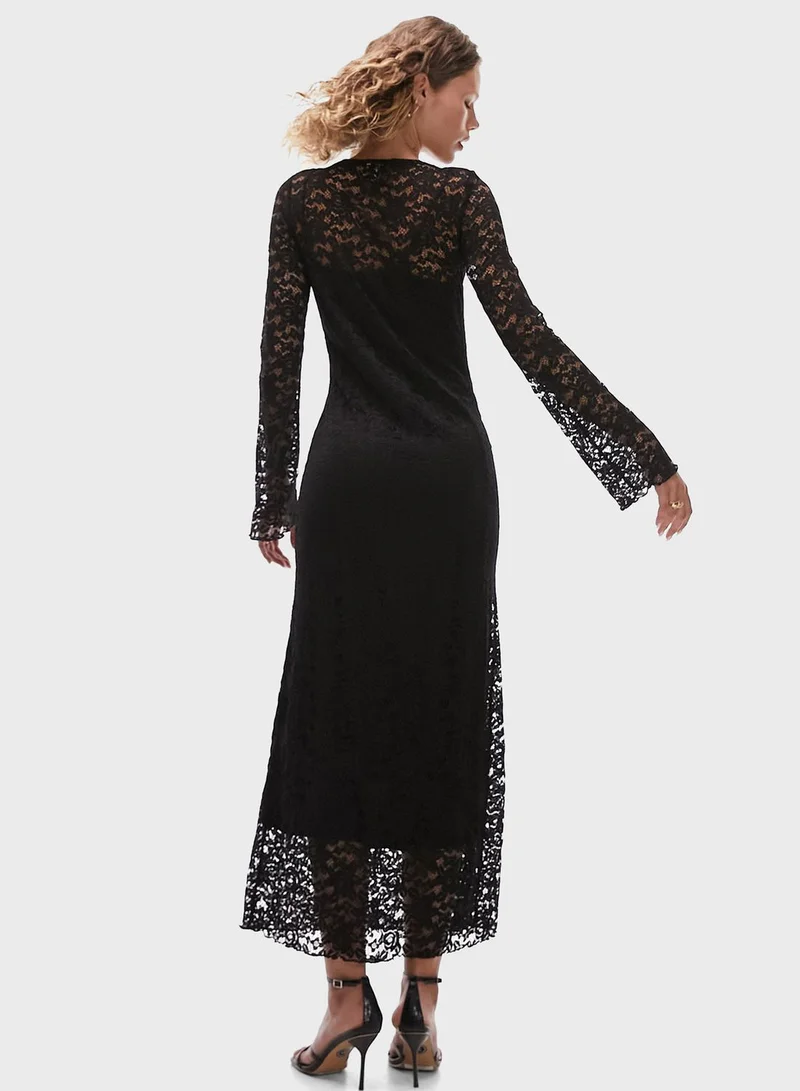 TOPSHOP Lace Detail Dress