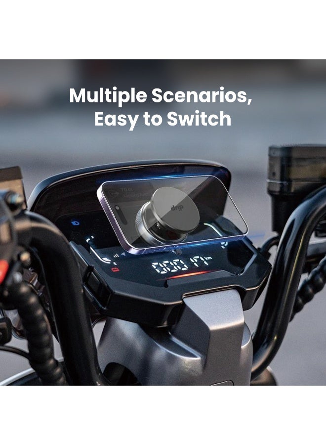 DRIP 🧲🚗 360° Rotating Magnetic Car Phone Mount Vacuum Suction Holder for iPhone Android - Image 3