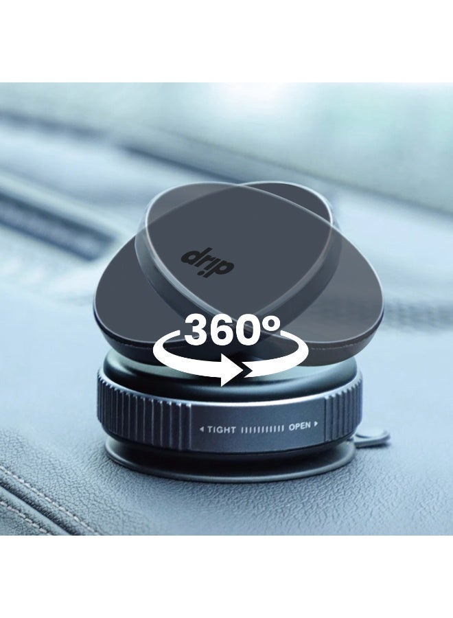 DRIP 🧲🚗 360° Rotating Magnetic Car Phone Mount Vacuum Suction Holder for iPhone Android - Image 2