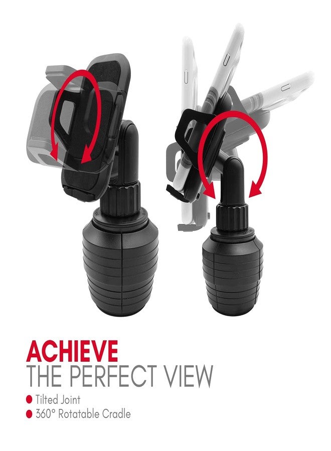 Macally Cup Holder Mount - Universal Car Phone Holder for iPhone, Samsung & Smartphones - Image 3