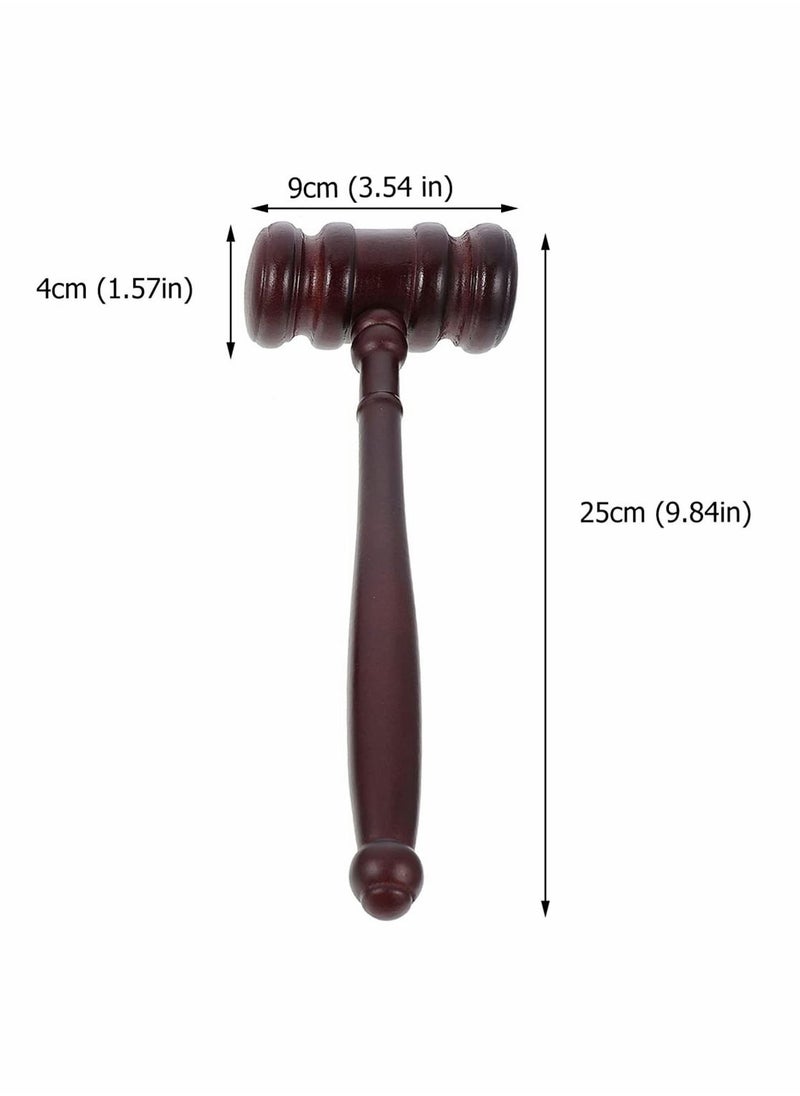 SYOSI - Handmade Wooden Gavel Block Set, Wooden Gavel and Sound Block Set Wood Hammer Court with Block, Perfect for Judge Lawyer Auction Court Student and Gifts (Black) - Image 1