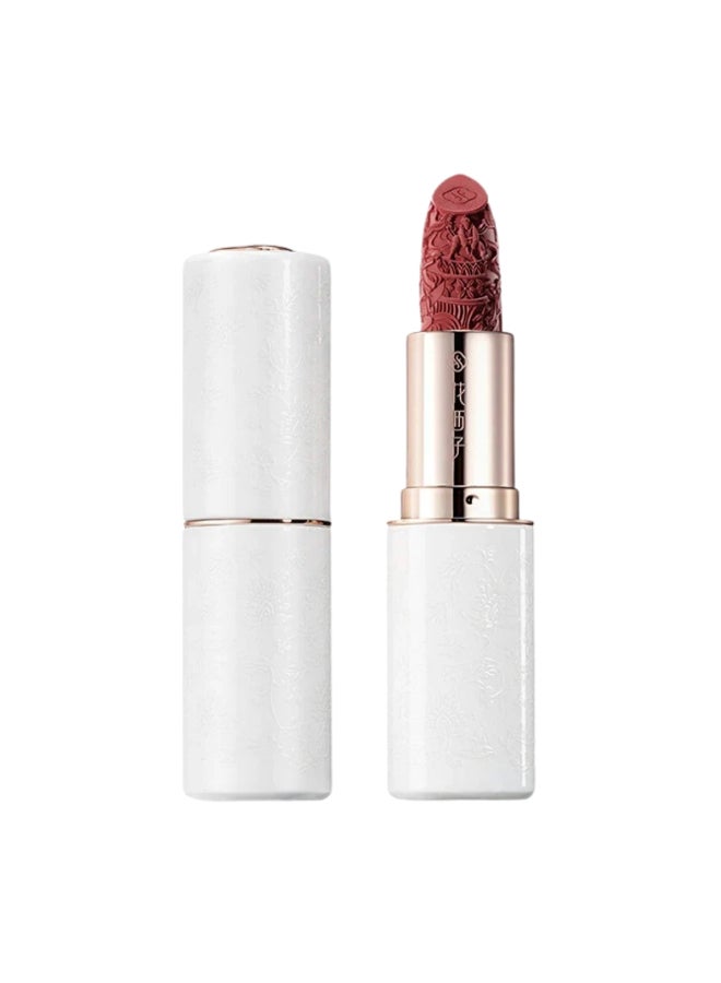 Florasis Blooming Rouge Porcelain Lipstick | M523 Plum Royale | 3.5 grams - Image 1