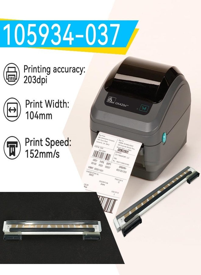 Partslost 105934-037 New Printhead for Zebra GX420D GK420D ZP550 ZP450 Thermal Label Printer 203DPI Genuine Print Head - Image 5