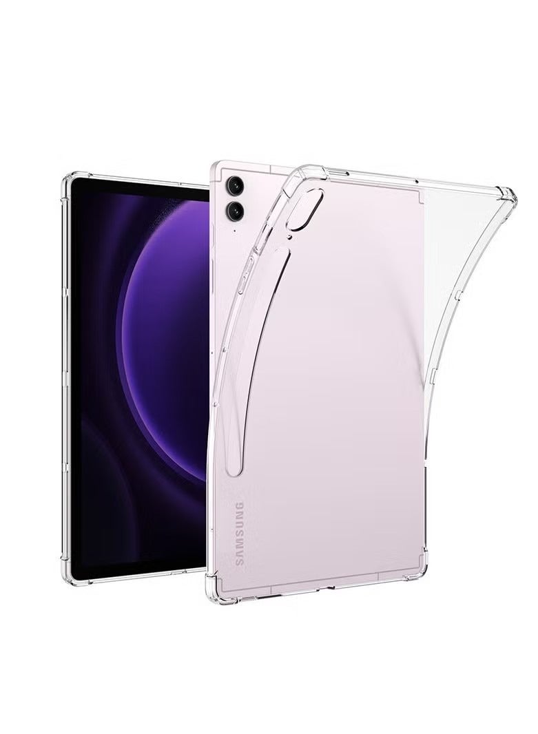 Samsung Galaxy Tab S9 FE Plus 12.4-inch Case Clear, Soft TPU Ultra-Thin Cover, Full Coverage Corner Air-Cushion Shockproof Samsung Galaxy Tab S9 FE Plus - Image 1