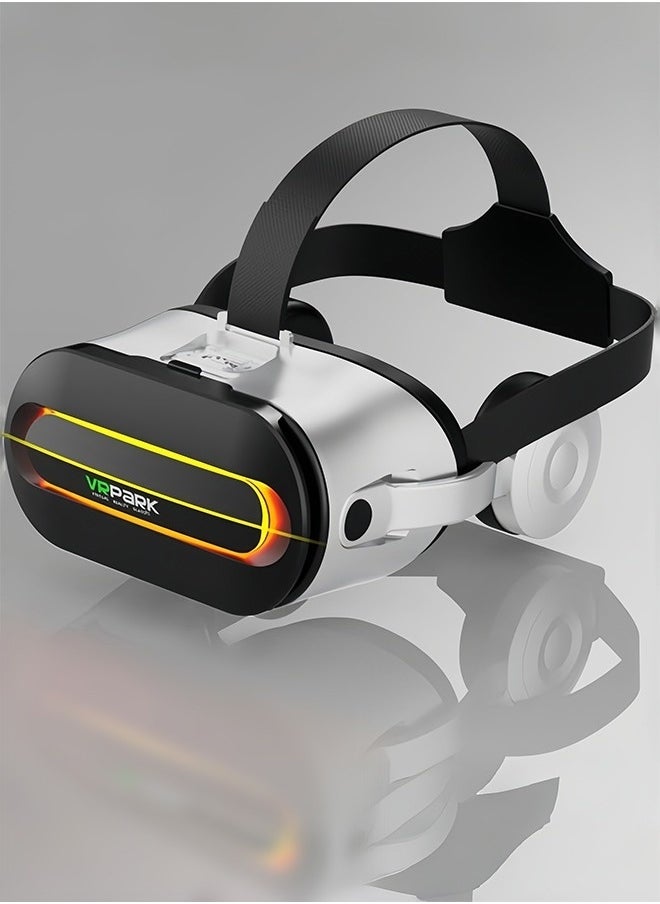 VR Virtual Reality VR Headset 3D Glasses VR Goggles for TV, Movies & Video Games, Compatibale iOS & Android Smartphone Within White