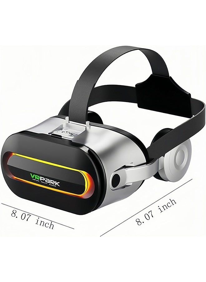 VR Virtual Reality VR Headset 3D Glasses VR Goggles for TV, Movies & Video Games, Compatibale iOS & Android Smartphone Within White