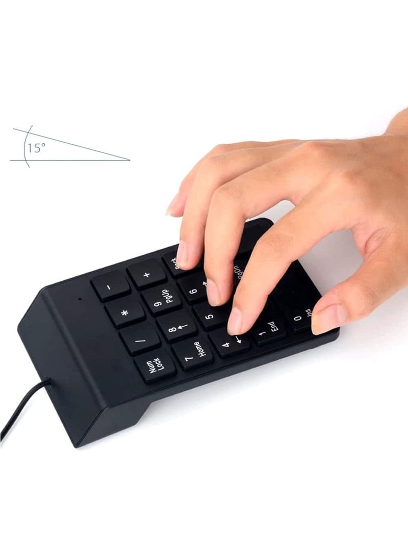 Numeric Keyboard, Mini Numeric Keyboard, USB Numeric Keyboard, Suitable For Laptop Desktop Laptop Tax Number Calculation Office Business Trip. - Image 3