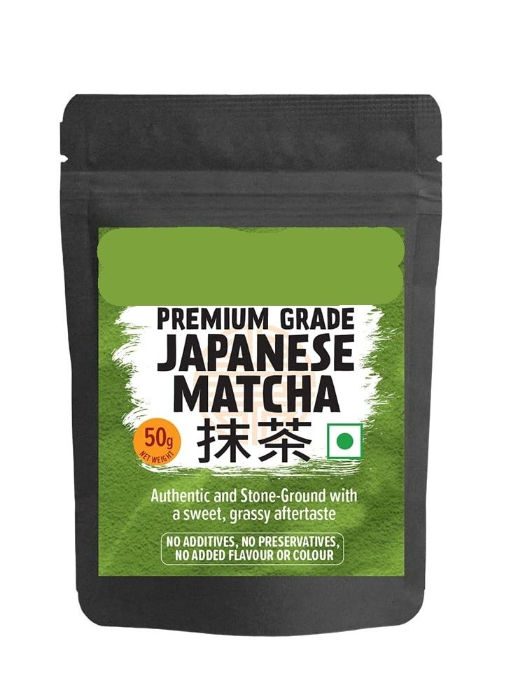 oriental authentic japanese matcha tea premium grade 50g certified japanese matcha green tea powder 100 percent pure authentic matcha with high antioxidants  - Image 1