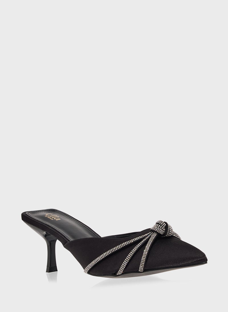 Ella Limited Edition Diamante Heeled Pump  - Image 2