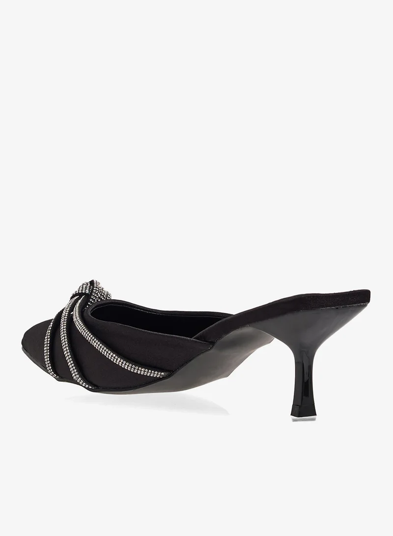 Ella Limited Edition Black Diamante Heeled Pump for Women | Best Price UAE
