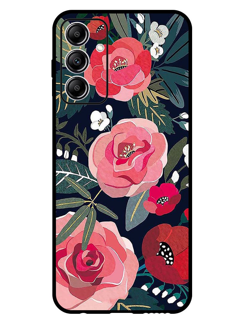 Theodor Protective Case Anti Scratch Shock Proof Bumper Cover For Samsung Galaxy A15 5G Flowers and leaves - Image 1