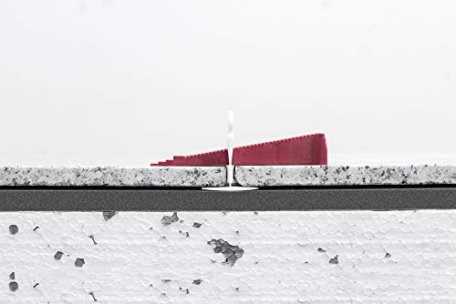 Perfect Level Master T-Lock TM 1/8" (3mm)" PERFECT LEVEL MASTER TM Professional" Anti lippage" Tile leveling system - (spacers only), Red wedges not included and sold separately! (250 Clips) - Image 4