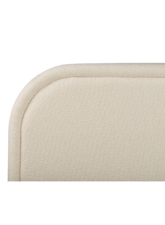 بيد آند ماتريس هوم سرير Ember Enclave منجد فاخر مقاس مفرد (90 × 200 مقاس المرتبة) باللون البيج حجم 212 × 98 (يُباع المرتبة بشكل منفصل) - Image 4