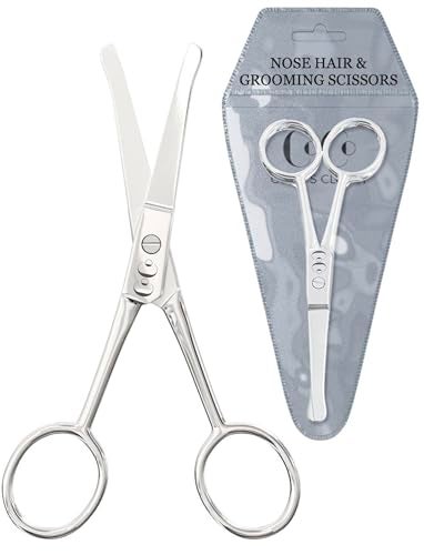 Coco's Closet Coco's Rounded Safety Nose & Ear Hair Scissors – Precision Stainless Steel Grooming Tool for Men & Women, Eyebrow & Facial Hair Trimming, Mustache, Beard, Baby Nail & Pet Care - Image 1