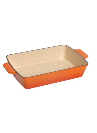 Hook Rectangular Enameled Cast Iron Roasting Tray for Lasagna/Roasting Tray Orange - pzsku/Z5F59949A69F4DD5C25DCZ/45/_/1698914668/ac73e02a-b983-4788-9c76-e3ce28962bb3