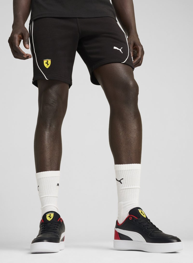 PUMA Scuderia Ferrari Race Mens Black Shorts - Image 1