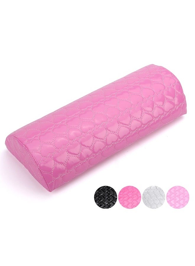 Deciniee Nail Pillow Hand Rest for Nails, Washable PU Leather Nail Armrest Detachable Manicure Hand Pillow Cushion Nail Art Accessories Tool for Nails Tech (Pink)