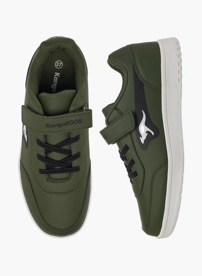 kangaROOS Women'S Panelled Sneakers With Hook And Loop Closure