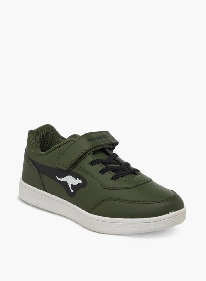kangaROOS Women'S Panelled Sneakers With Hook And Loop Closure