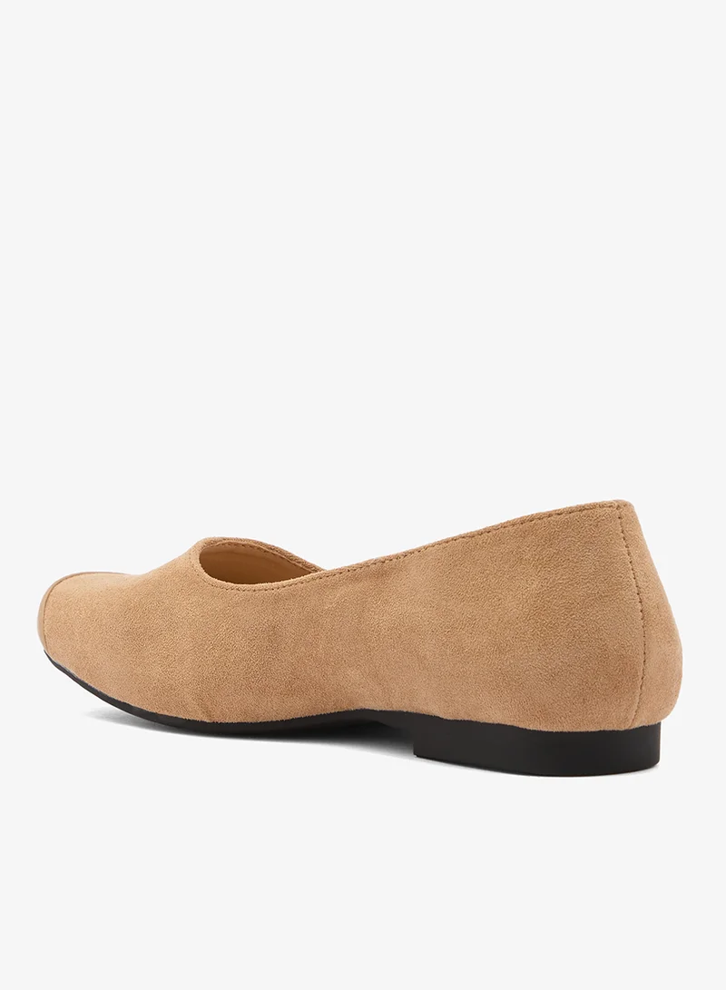 ELLA Suede Ballet Flats Two Tone