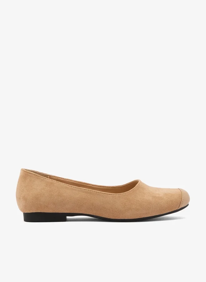 ELLA Suede Ballet Flats Two Tone