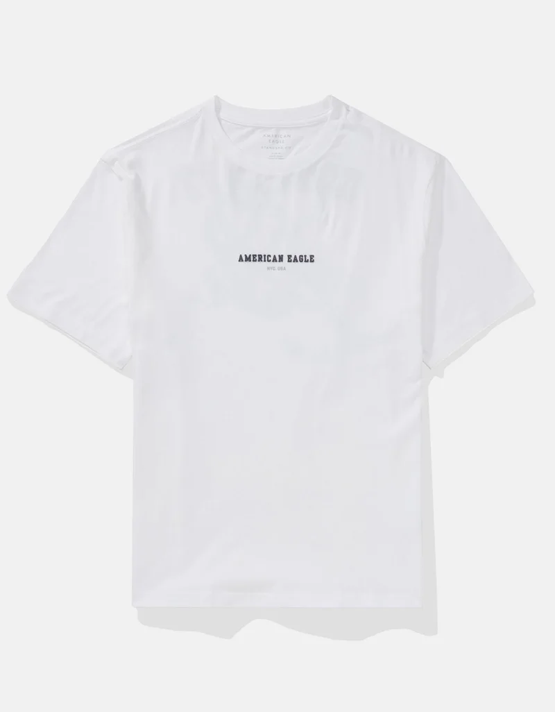 امريكان ايجل تي-شيرت مزين بطبعة شعار الماركة