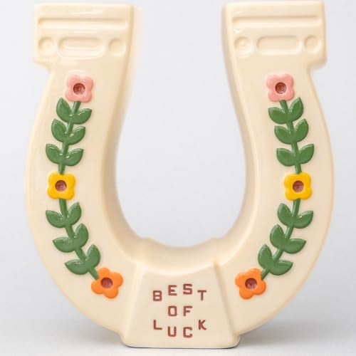ban.do bando Novelty Ceramic Planter Decorative Flower Vase Decorative Holder for Indoor Flowers Cute Decor Unique Planter Horseshoe - Image 3