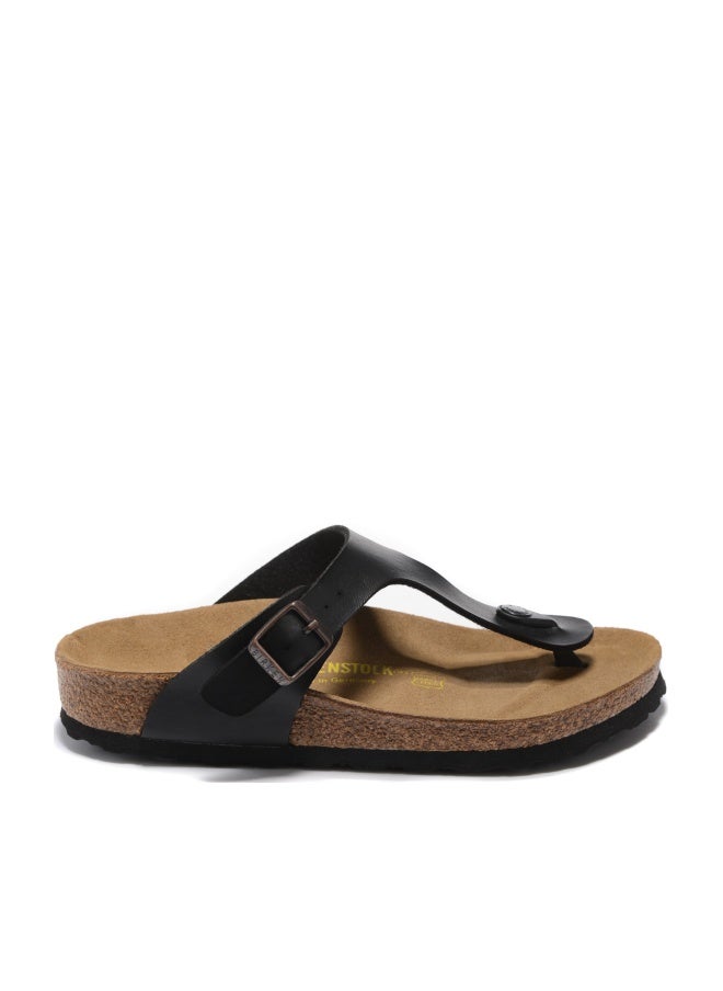 BIRKENSTOCK Gizeh Toe-Post Leather Sandals - Image 1