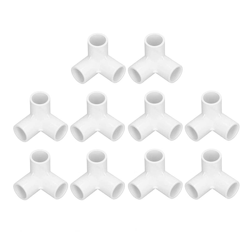 PADMAVATHI ENTERPRISES way pipe fittings Easy To Connect Impact Resistant Stable UPVC Tee Connector 12 inch Inner Diameter for Furniture Installation for Tent Connection 10 pc - Image 2