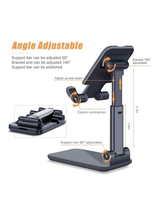 Adjustable Mobile Phone Stand Black - Image 4