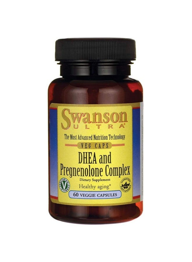 Swanson Dhea and Pregnenolone Complex 60 Veg Capsules - Image 1