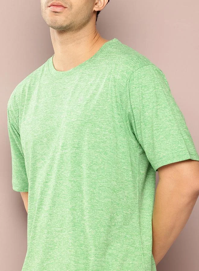 Dillinger Men Round Neck Melange T-Shirt