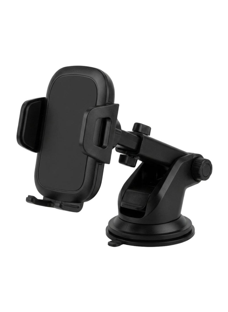 hitage Premium Car Phone Holder Mount - Strong Vacuum Suction Cup with Extendable Arm, 360° Rotation & Stable Support - Universal Dashboard & Windshield Cradle for All Smartphones - - Image 1