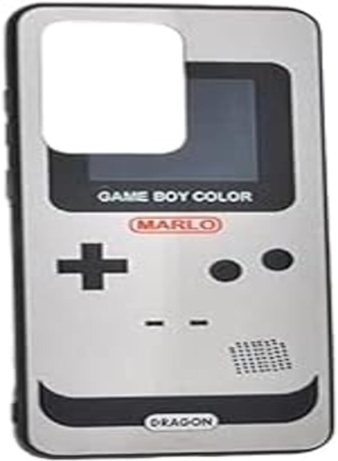 Dragon Plastic Creative Back Phone Protection Case Game Design With Silicone Safety Edges And Mirror Back For Samsung Galaxy S11 / S20 Ultra - Black Silver