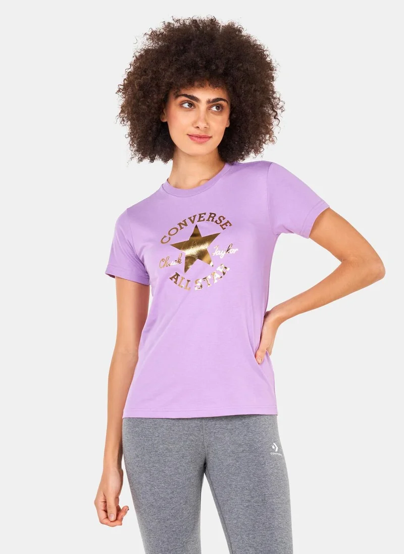 CONVERSE Women's Metallic Chuck Taylor T-Shirt