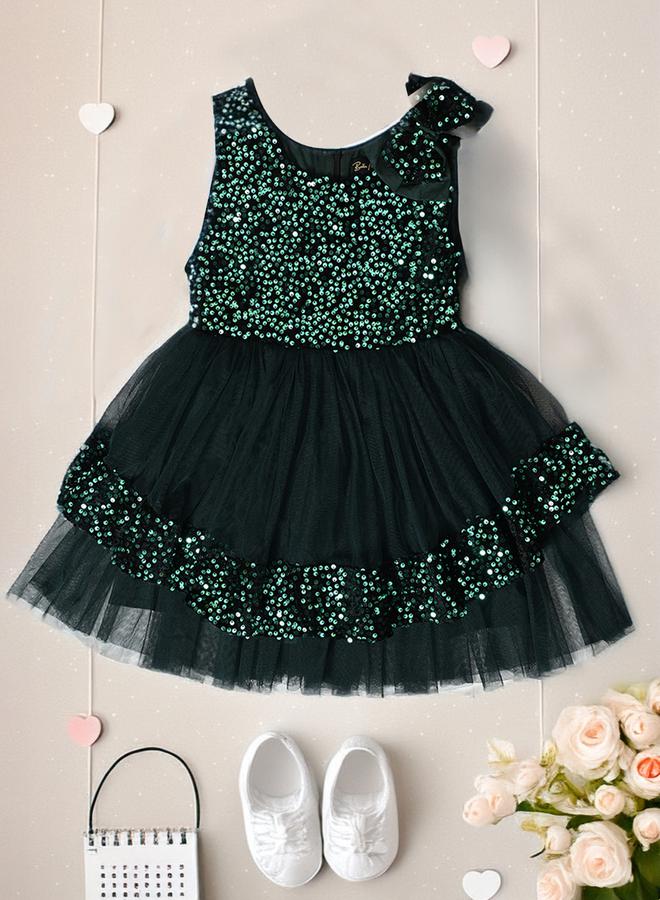 بيلا مودا فستان سهرة تول بالترتر - Image 1