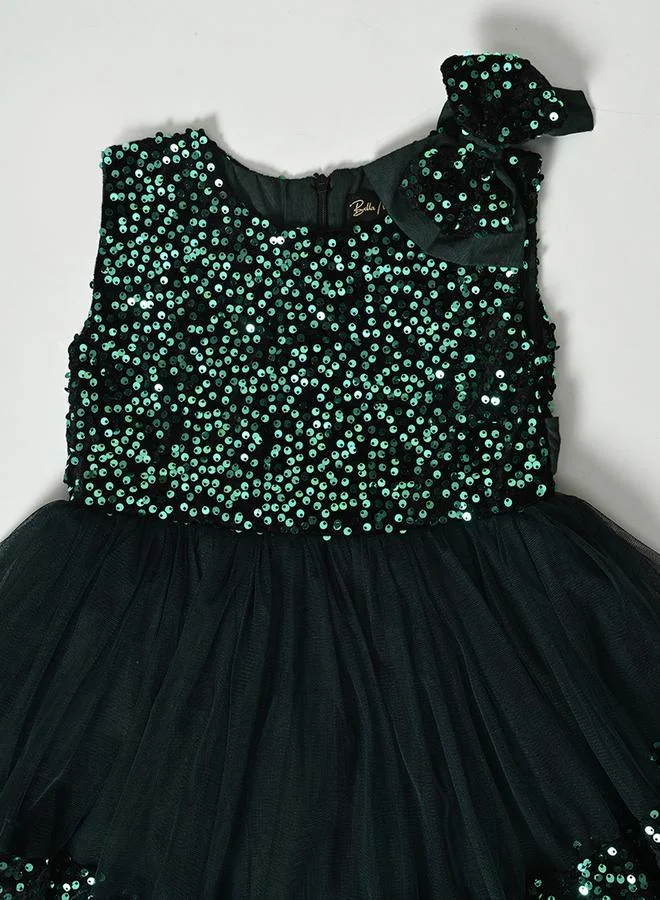 BELLA MODA Sequin Tulle Party Dress
