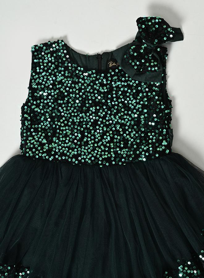 بيلا مودا فستان سهرة تول بالترتر - Image 3